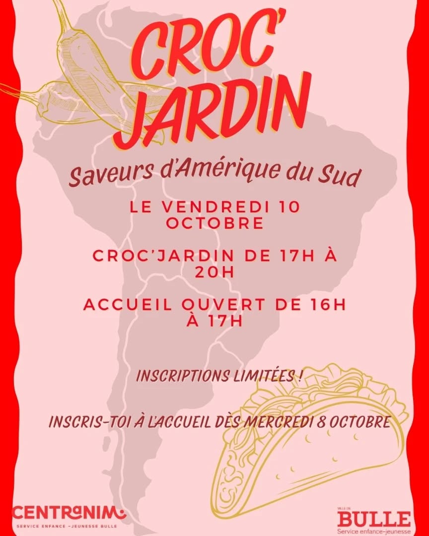 Nouveau Croc'ensemble au jardin des Capucins ce vendredi 10 octobre 😋