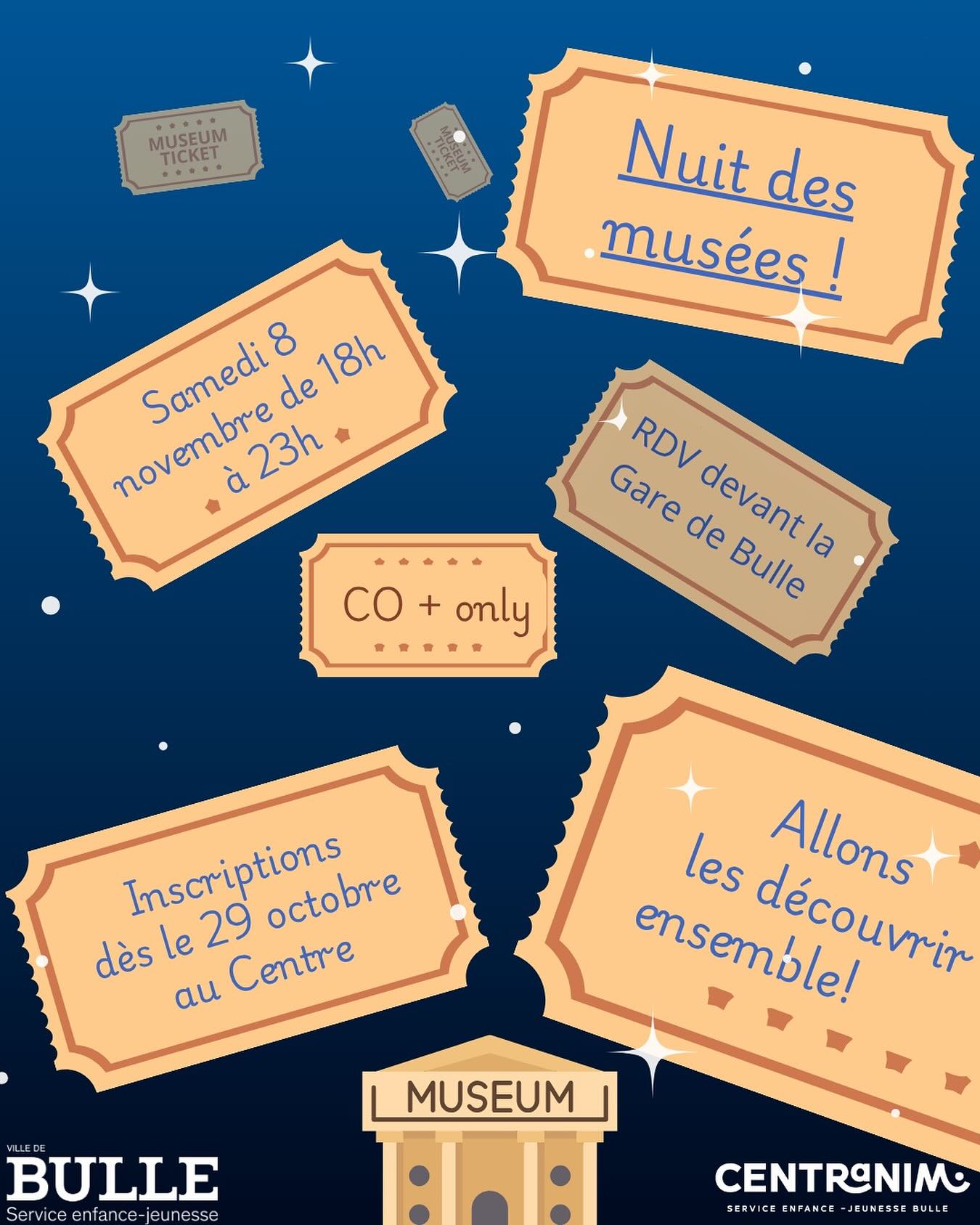 Venez découvrir les musées de la région dans la nuit !! 🌙✨