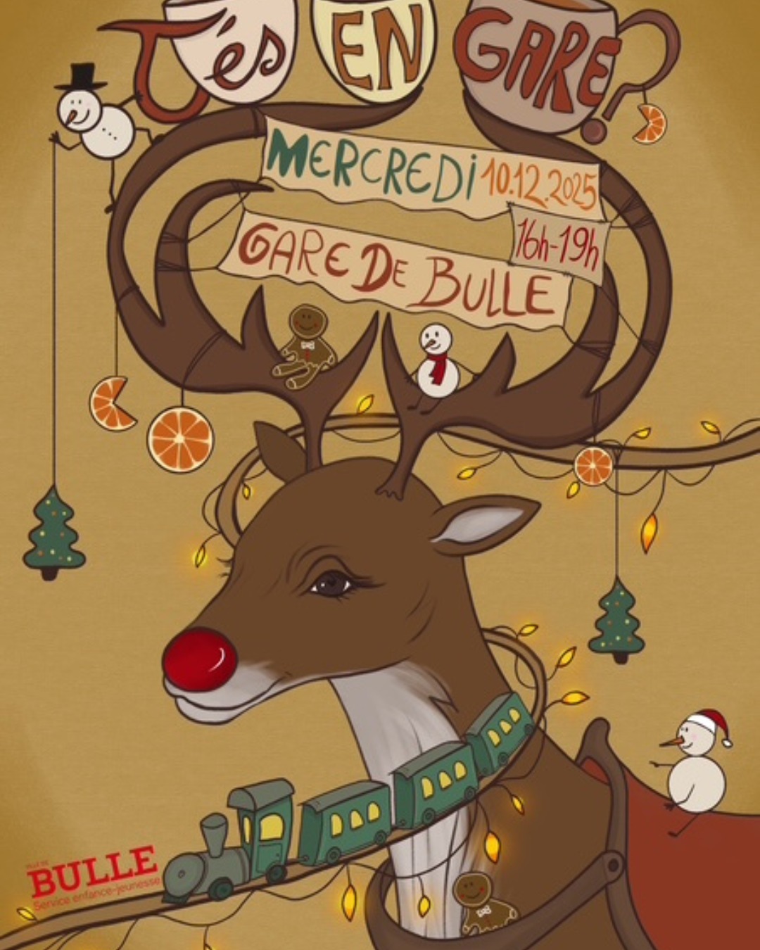 Retrouve-nous à la gare de Bulle mercredi 10.12.2025!