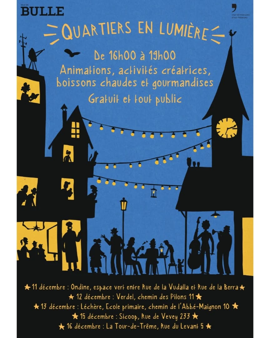 Venez partager un moment de partage chaleureux durant quartier en lumières ! ⭐🍪