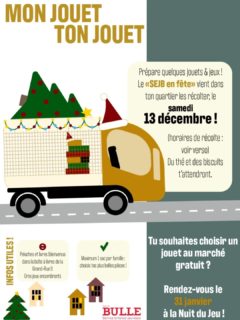 L'action mon jouet ton Jouet à lieu cette année le samedi 13 décembre ⭐🧸