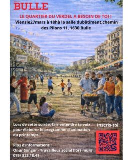 Tu fais partie du Verdel et tu veux amener un projet ou aider durant nos semaines d'animation ?🤗

Inscris-toi toi avec le code QR 😉