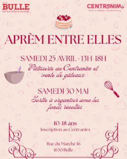Aprèm entre elles!
 
Inscription au Centranim✏️