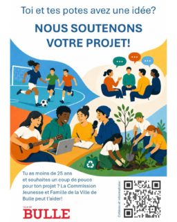 La Commission Jeunesse et Famille de la Ville de Bulle soutient les jeunes dans leurs projets !