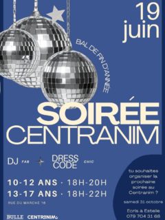 ✨Dernier Accueil du Centranim!✨

Pour clôturer l’année en beauté, rejoignez-nous pour une soirée spéciale sur le thème Bal de fin d’année 💃🏻🕺🏼

👔 Dress code: chic ✨ 
Pour une fois in laisse le training à la maison et on sort nos plus belles tenues! 😉

Venez partager une moment festif, rempli de musique, de danse et de bonne humeur! 🎶