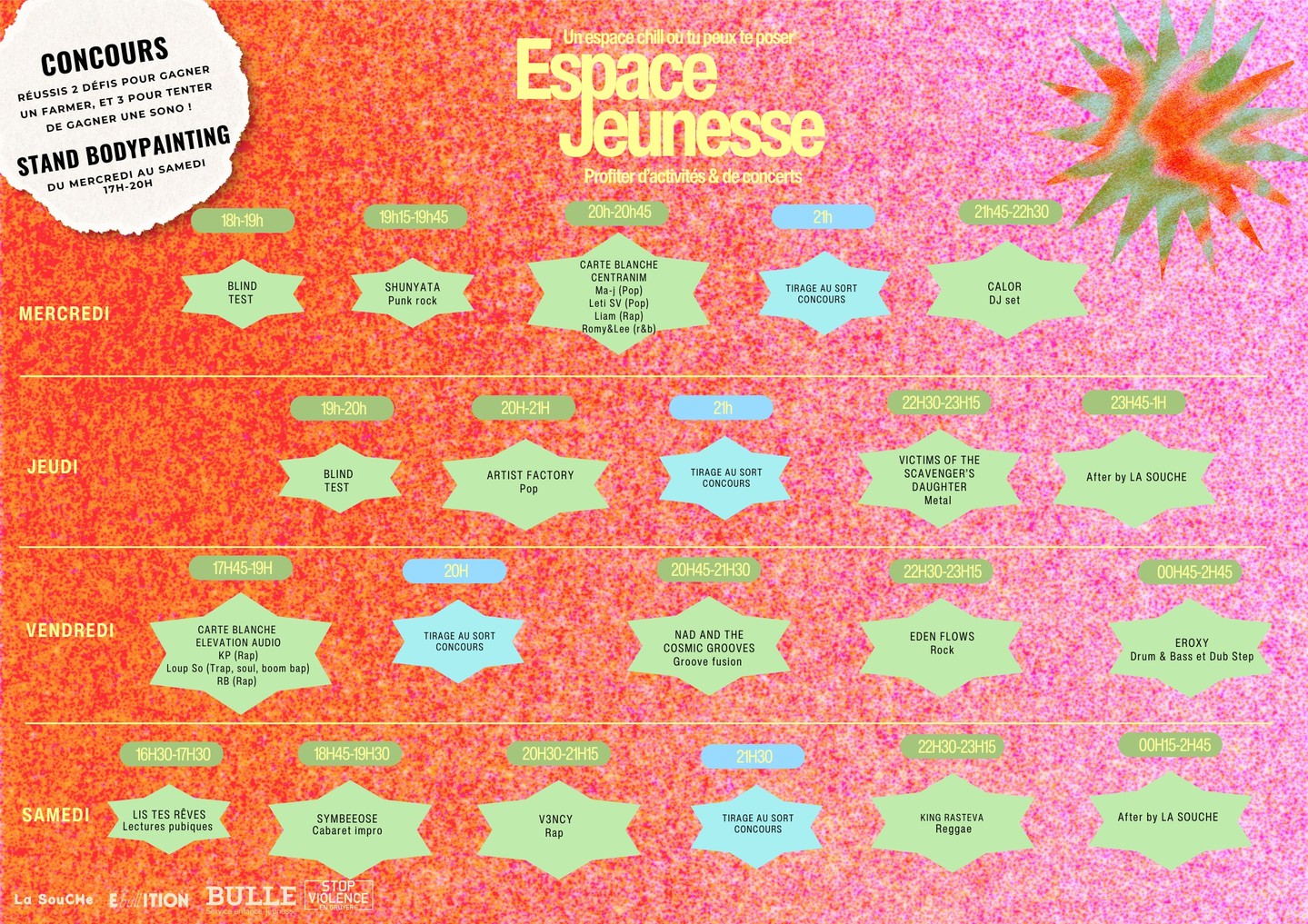 Découvrez la scène de l'Espace Jeunesse aux Francomanias 2026!! 🎤✨Des artistes, de la musique, des émotions 💖