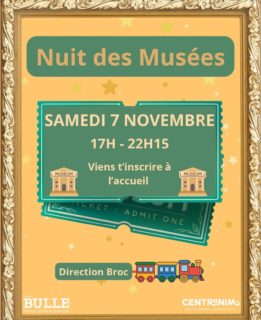 Viens t’inscrire à l’accueil si tu souhaites nous rejoindre pour aller découvrir des Musées de la région ! 🖼️
